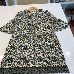 Jude Connally Green and White Floral Dress